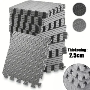1/4/8 pièces 2.5cm d'épaisseur EVA entrelacés mousse tapis de sol antidérapant imperméable Puzzle carrelage pour salle de sport entraînement maison enfants chambre Protection
