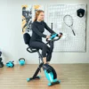 Vélo d'exercice pliant Sportnow avec résistance magnétique à 8 niveaux