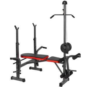 Banc de musculation pliable polyvalent, dossier réglable, équipement de fitness moderne pour la maison, fabriqué en acier, résistance accrue