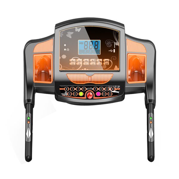 Tapis de course 2,0 HP/220 V, écran tactile 7" LCD, 1,0–14,0 km/h, surface 1250×420 mm, charge maxi 120 kg