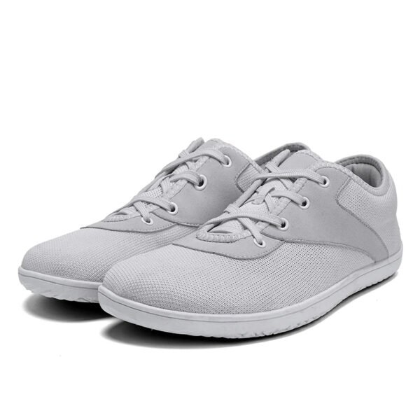 Chaussures de fitness décontractées pieds nus à lacets pour hommes et femmes avec boîte à orteils large pour les saisons printemps automne hiver