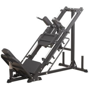 Presse à jambes double fonction 45 ° Entraîneur de force Hack Squat Fitness Multi-Function Gym Equipment Commercial Home Inverted Bench Rack