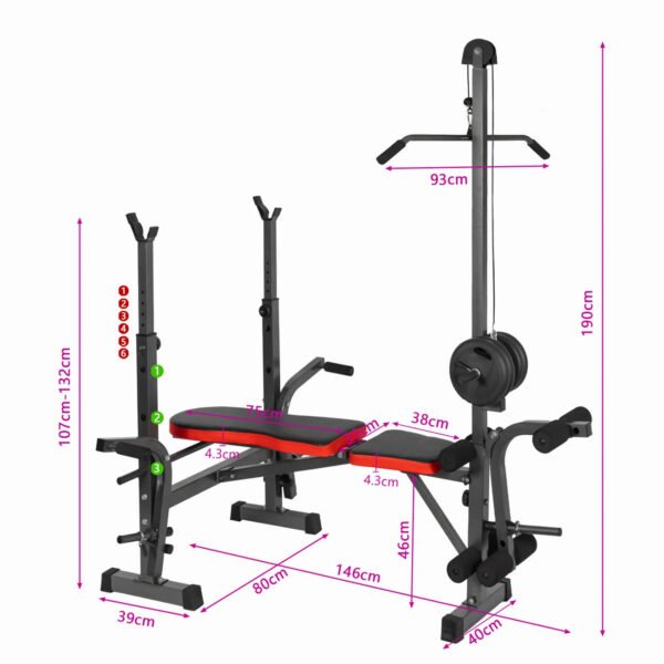 Banc de musculation pliable professionnel, entraînement de force, inclinaison réglable, déclinaison, station d'entraînement plate, modèle moderne CN