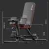 Nouveau banc d'haltérophilie multifonction amélioré, banc de Fitness de taille abdominale à domicile, tabouret auxiliaire d'entraînement d'haltères