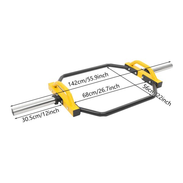 img_aliexpress_1772397810_0.jpeg Barre d'haltères hexagonale accroupie, tige de traction dure, barre d'haltérophilie, équipement d'entraînement de force pour salle de sport à domicile