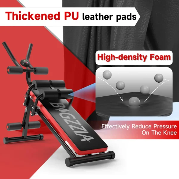 Appareil d'entraînement multifonctionnel à domicile pour l'entraînement abdominal pour l'entraînement complet du corps Machine abdominale Ab avec moniteur LCD jusqu'à 150 kg