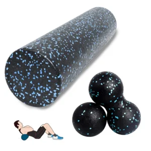 Ensemble de balles de Fitness colonne de Yoga 45cm, rouleau en mousse haute densité EPP, Massage des tissus profonds, Pilates, exercices de libération musculaire du corps