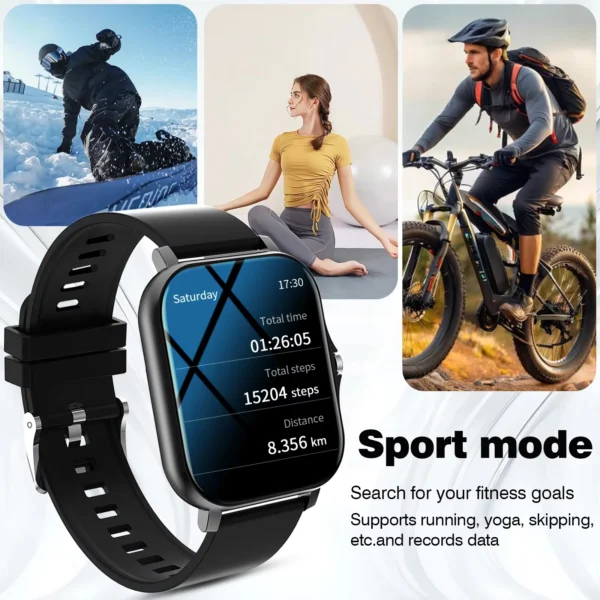 kf-S18a65df1b2da4e1eab9aec3a2dde09d86 Nouvelle montre intelligente pour hommes femmes cadeau plein écran tactile sport Fitness montre Bluetooth appel numérique Smartwatch