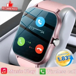 kf-S21d19441592c4c7981f3f7eb29ec8b555 Nouvelle montre intelligente 1.83 ''plein écran Bluetooth parler sang oxygène/presse artérielle moniteur Smartwatch pour femmes hommes cadeau de vacances 2026