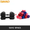 SIHAO 24/40KG 52.5/90LBS haltère réglable équipement de gymnastique pour l'entraînement musculaire des bras haltère de Fitness à changement rapide