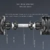Ensemble d'haltères ronds réglables, deuxième génération, augmentation de 2kg, 24kg, 36kg, fitness, nouvellement amélioré