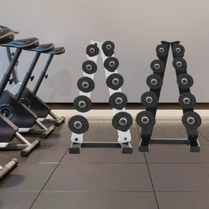 Support de poids en acier inoxydable pour salle de sport à domicile, cadre A à 5 couches, noir et blanc, stockage de DumbHavana dans les maisons, les hôtels et les gymnases