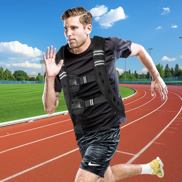 Gilet de poids 10 kg gilet de course poids hommes/femmes, entraînement avec poids gilet d'entraînement pour fitness, musculation, course à pied