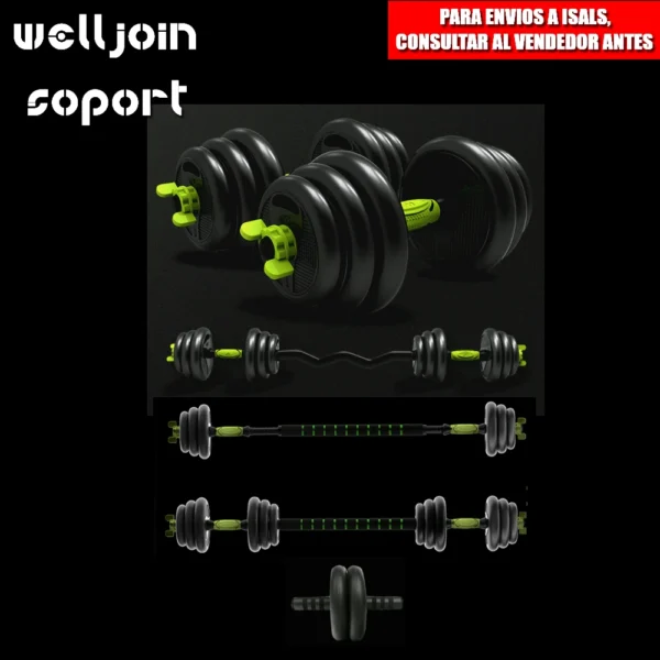 Ensemble d'haltères réglables (ensemble de 10 kg, 15 kg, 20 kg, 30 kg, 40 kg) - Ensemble de poids réglables pour l'entraînement physique et la musculation - Barre de connexion, salle de sport à domicile, hommes/femmes débutants