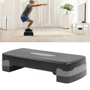 Plate-forme de marche réglable en plastique, équipement d'exercice aérobique, banc de gymnastique à domicile et au bureau
