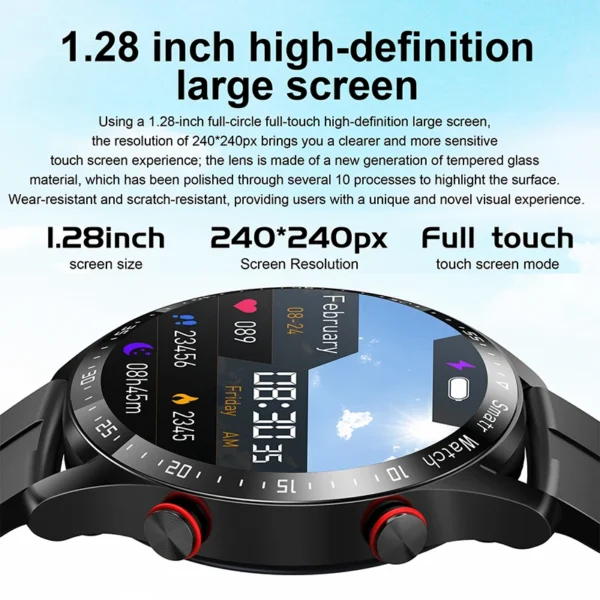 Montre connectée pour hommes et femmes, écran HD, Bluetooth, appel, GPS, moniteur de fréquence cardiaque, étanche IP68, nouveau, 2024