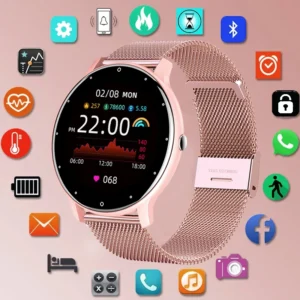 kf-S5c3d1f3705884714a97f8da622f84e1bT LIGE étanche femmes montre bracelet intelligent prévisions météorologiques en temps réel hommes montres sport dames montre intelligente pour femmes Android IOS