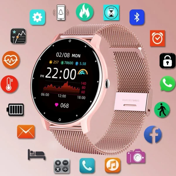 LIGE étanche femmes montre bracelet intelligent prévisions météorologiques en temps réel hommes montres sport dames montre intelligente pour femmes Android IOS