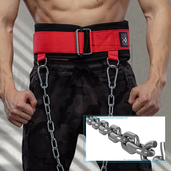 Ceinture lestée pour tractions, ceinture de gymnastique réglable pour hommes et femmes, entraînement de force, Fitness, Squats, haltérophilie