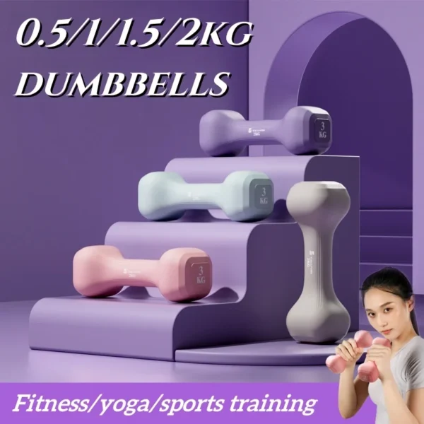 Haltères portables pour entraînement musculaire, force, rééducation, Fitness, équipement d'exercice pour Sports de plein air, 0.5/1/1.5/2kg, 2 pièces