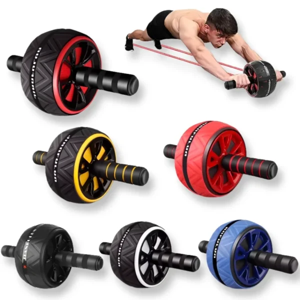 Roue à roulettes Ab pour entraînement de base Abs, équipement de Fitness antidérapant pour gymnastique à domicile, exercice d'entraînement Abdominal pour hommes et femmes