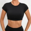 T-Shirt de sport dos musculaire sans rembourré pour femmes, chemises de sport dos nu, entraînement, gymnastique, Yoga, hauts d'extérieur ouverts