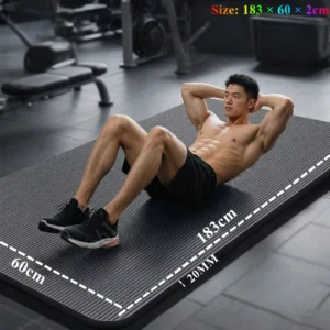 20MM 183 × 60cm d'épaisseur tapis de Yoga anti-dérapant Sport tapis de Fitness couverture pour l'exercice Yoga et Pilates tapis de gymnastique équipement de Fitness