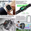 New Micro examen physique montre intelligente pour hommes acide urique graisse corporelle cinq organes santé montres Bluetooth appel SmartBracelet