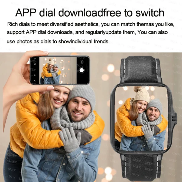 Nouvelle montre intelligente 1.83 ''plein écran Bluetooth parler sang oxygène/presse artérielle moniteur Smartwatch pour femmes hommes cadeau de vacances 2026