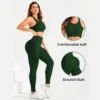 kf-S9688fe72a25943018c1f82b3291d99c7s Costume 2 pièces, combinaison de yoga pour femmes, belle combinaison de pantalons taille haute au dos, vêtements de sport idéaux super élastiques sans couture