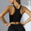 Soutien-gorge respirant antichoc avec coussinets de poitrine pour femme, soutien-gorge de yoga, soutien-gorge de sport, soutien-gorge de course, haute présidence, nouveau
