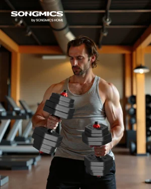 SONGMICS ensemble d'haltères haltères hexagone ensemble d'haltères courts entraînement Fitness entraînement haltérophilie