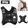 Gilet de poids 10 kg gilet de course poids hommes/femmes, entraînement avec poids gilet d'entraînement pour fitness, musculation, course à pied