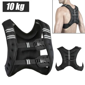 kf-Sb9834ed952754cd8abbaeb6525af888di Gilet de poids 10 kg gilet de course poids hommes/femmes, entraînement avec poids gilet d'entraînement pour fitness, musculation, course à pied