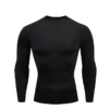 Haut de sport à manches longues à séchage rapide pour hommes, vêtements ajustés et confortables pour le yoga sportif, l'entraînement de football, le basket-ball
