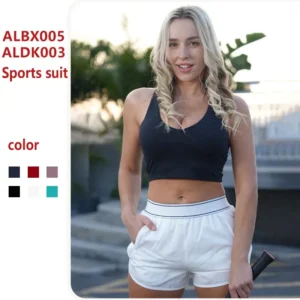 Ensemble de vêtements de Yoga pour femmes, rembourré, sans couture, hauts avec short/Leggings, séchage rapide, vêtements de sport, Fitness, 2025