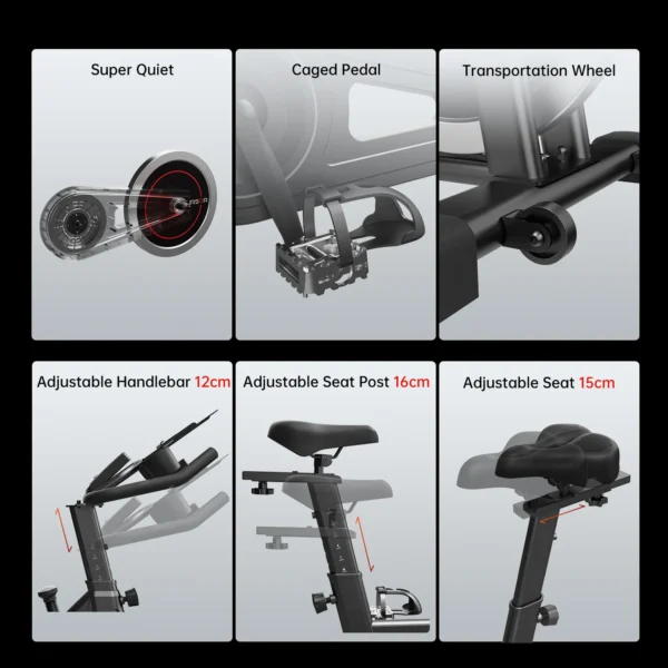 Vélo de spinning, un Heimtrainingsgerät conçu pour tous ceux qui souhaitent atteindre leurs objectifs de fitness depuis chez eux.