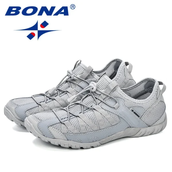 BONA-Chaussures de course en maille confortable pour hommes, baskets d'athlétisme à lacets, de jogging et de marche en plein air, nouveau style populaire, 2023