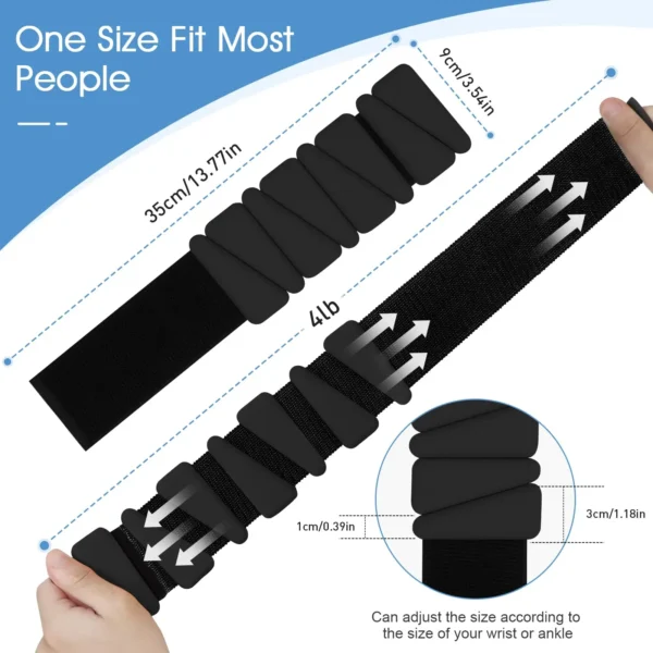 kf-Sf7d45b28977c49bd9e85217a6d4b520d1 Bracelets de poids Pilates, poids de poignet et de cheville pour femmes, lot de 2, 1LB/ 2LB chacun