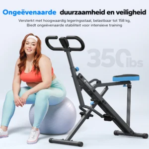Squat Machine 2in1 Squat rameur installation facile équipement d'exercice pliable.