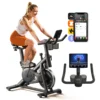 Vélo d'Appartement pour la Maison - Vélo de Fitness d'Intérieur Silencieux avec Résistance Magnétique Réglable, Écran LCD, Siège Confortable, pour Entraînement Cardio, Capacité de Charge 122KG