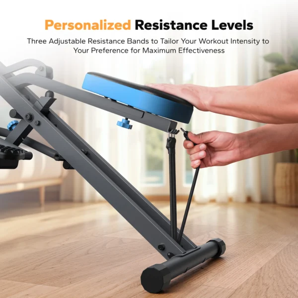 Squat Machine 2in1 Squat rameur installation facile équipement d'exercice pliable.