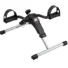 Mini Vélo d'Appartement, Pedalier d'appartement Portable avec Ecran LCD, Résistance Réglable, Bras Jambes Entraîner, Noir/Noir Argent