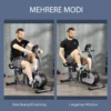Vélo d'exercice 8 niveaux de résistance, siège et dossier réglables avec écran LCD, capacité de poids maximale de 110 kg