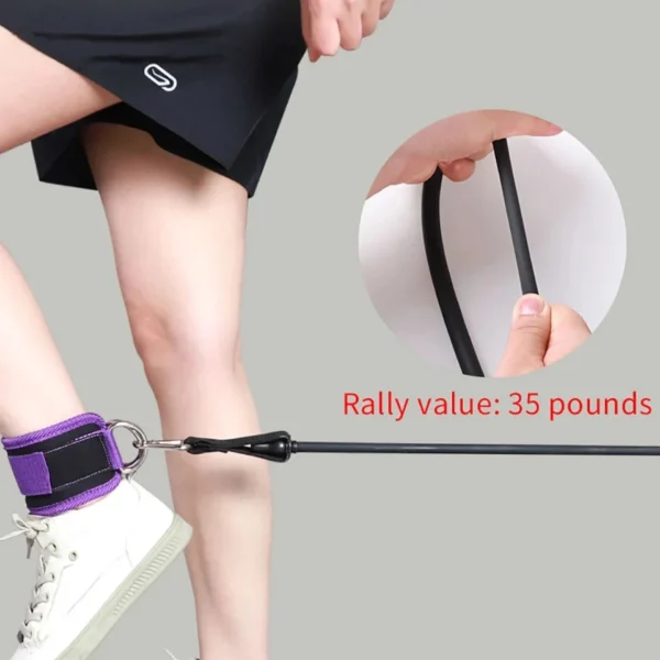 bandes de résistance TPE sangles de cheville Fitness anneau en D soutien poignets de cheville bande de Yoga garde de gymnastique Extensions de sécurité de force des jambes