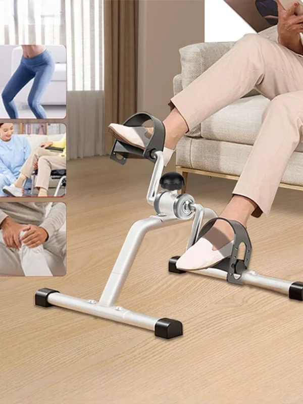 Mini vélo d'exercice à pédale Portable, Machine d'exercice à résistance réglable, antidérapante pour la rééducation des jambes en intérieur
