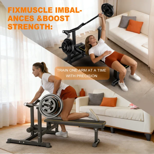 Machine de musculation multifonctionnelle pour la poitrine - Bras convergents indépendants, banc de musculation à domicile pour l'entraînement de la poitrine, des épaules et du tronc