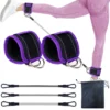 bandes de résistance TPE sangles de cheville Fitness anneau en D soutien poignets de cheville bande de Yoga garde de gymnastique Extensions de sécurité de force des jambes