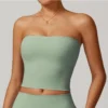 Gilet de Yoga sans bretelles pour femmes, soutien-gorge de sport Sexy, beau dos, sous-vêtements pour femmes, haut de Fitness à séchage rapide, absorbant les chocs
