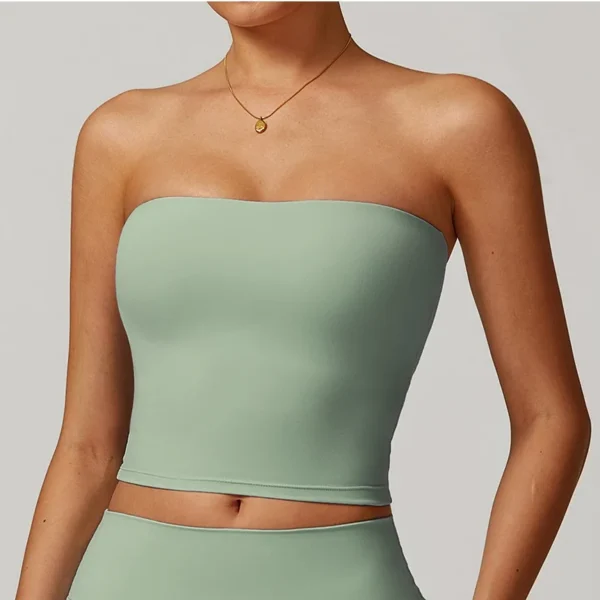 Gilet de Yoga sans bretelles pour femmes, soutien-gorge de sport Sexy, beau dos, sous-vêtements pour femmes, haut de Fitness à séchage rapide, absorbant les chocs